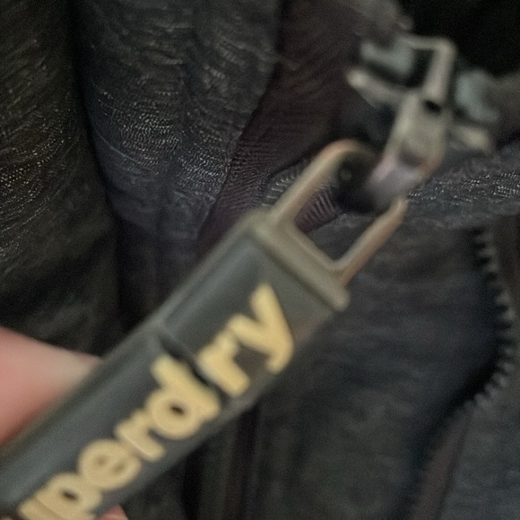 Superdry Original Windcheater Winter Jacket Coat Charcoal Grey Men Small - Picture 8 of 14